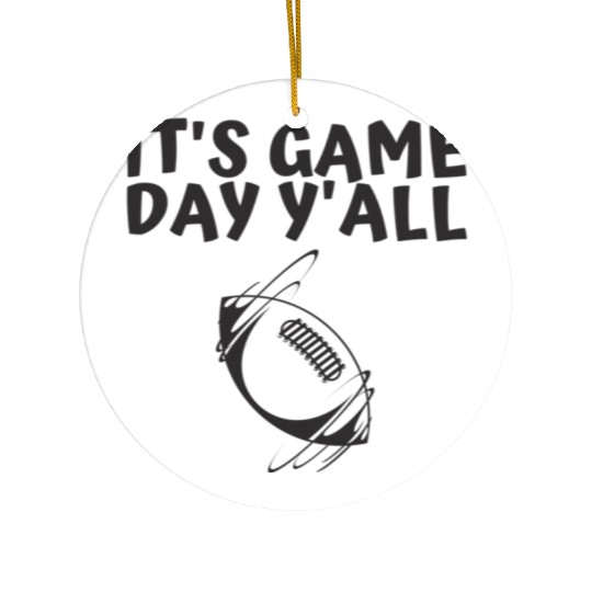It s Game Day Y all Ceramic Ornaments