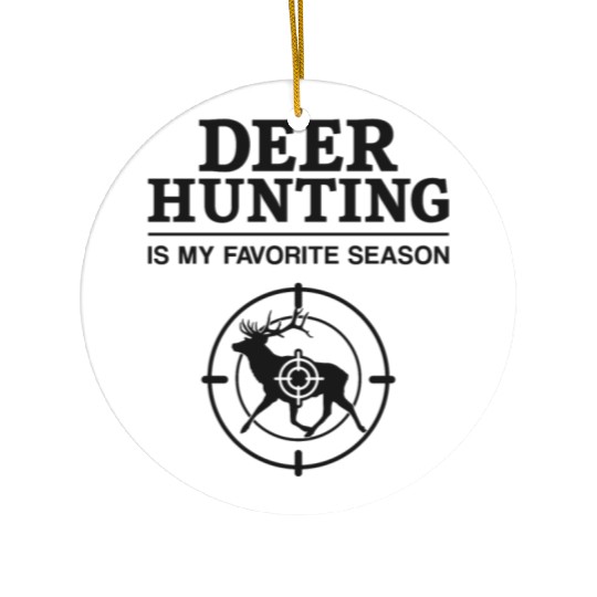 Buck Deer Hunting Hunter Deer Ceramic Ornaments