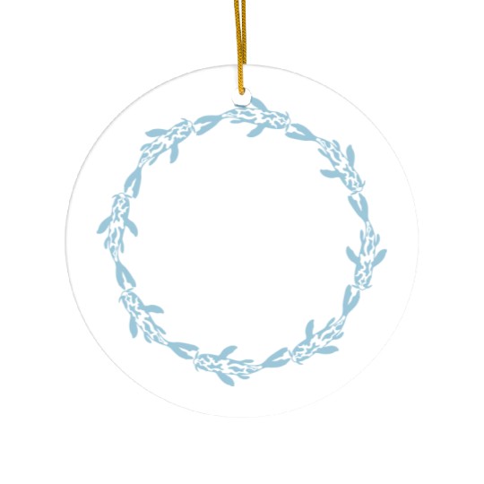 swimming koi fish nishikigoi Ceramic Ornaments