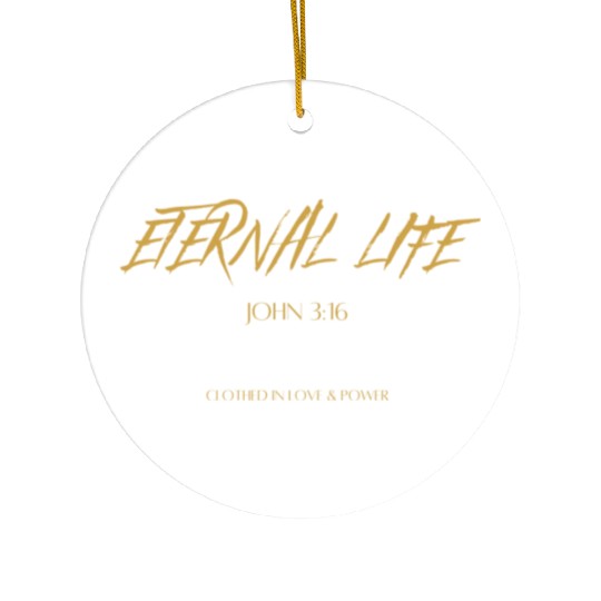 Eternal life John 3:16 Ceramic Ornaments