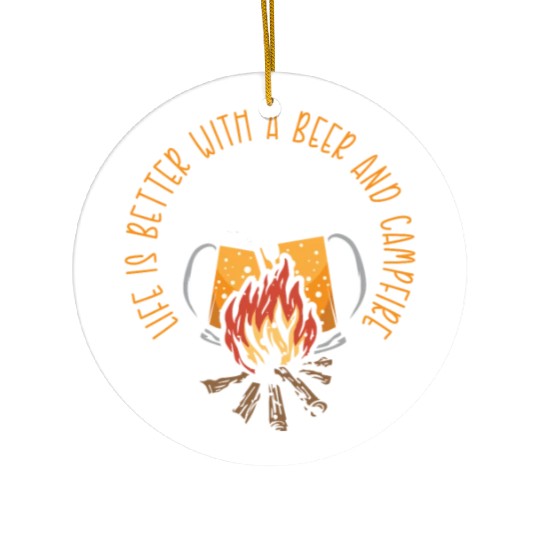 Camping Camper Present Nature Lover Van Ceramic Ornaments