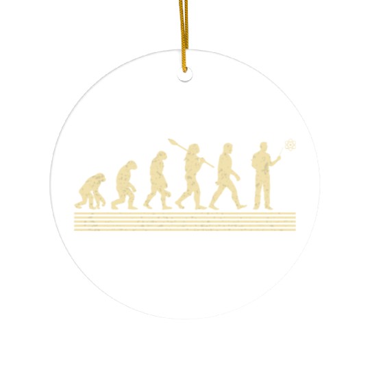 Science Teacher Evolution Ceramic Ornaments