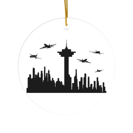 Air Traffic Controller Aircraft Aviation Aviator Ceramic Ornaments