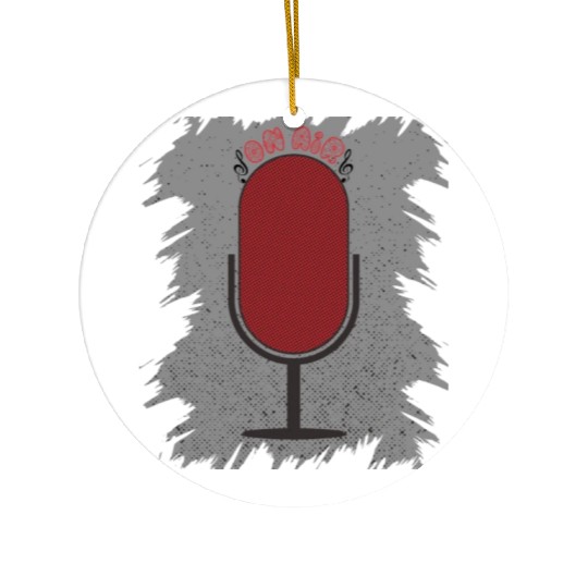 On Air Microphone Ceramic Ornaments