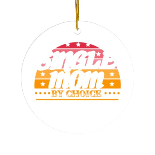 Single Mother Son Ceramic Ornaments
