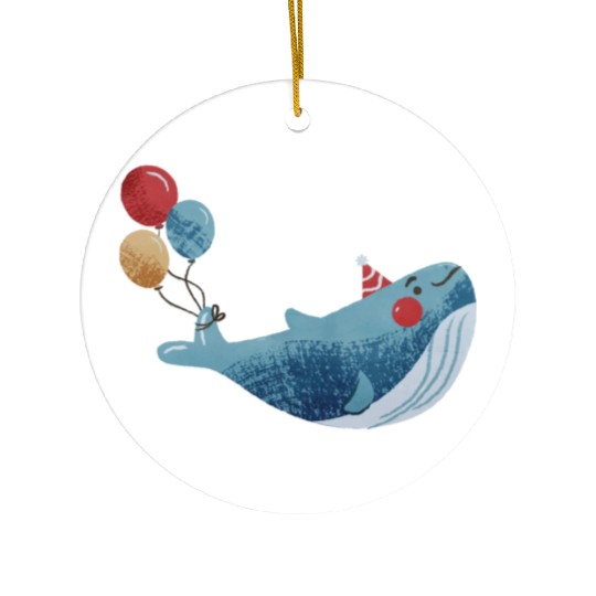 Whale Squad Whale lover Whale Graphics Ceramic Ornaments