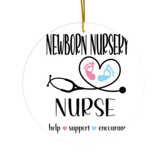 Newborn Nursery Nurse Newborn Nursery Nursing Gift Ceramic Ornaments