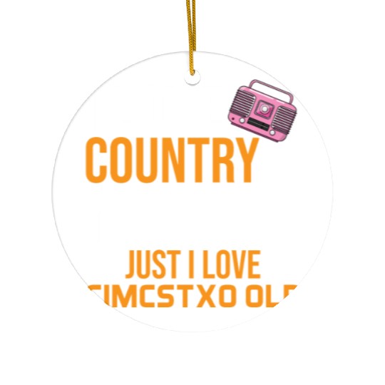 I love Country Music Ceramic Ornaments