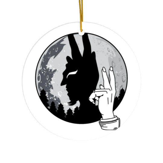 Devil Shadow Puppet Evil Satan Lucifer Anrtichrist Ceramic Ornaments