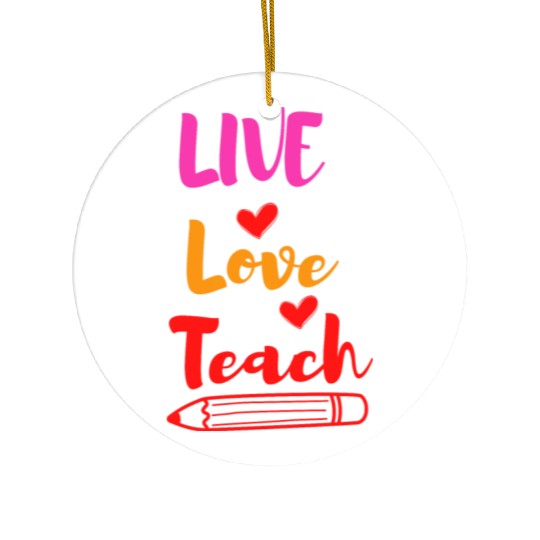 Best Teacher teaching live school love children Ceramic Ornaments