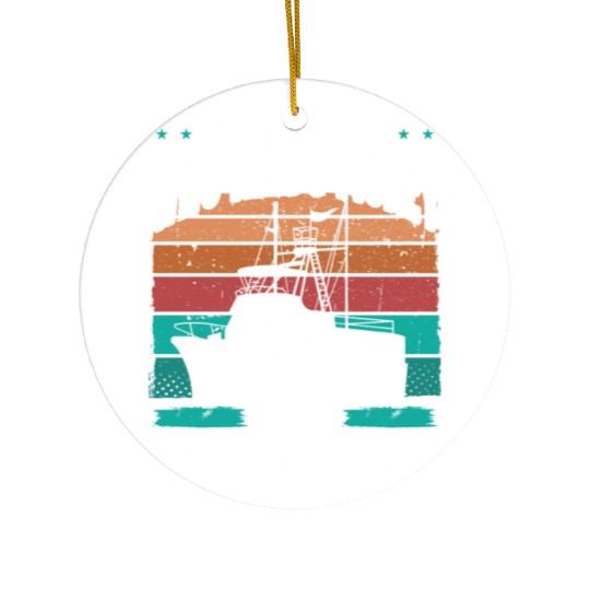 Spearfisher Dive Boat Freediving Apnoe Diver Ceramic Ornaments