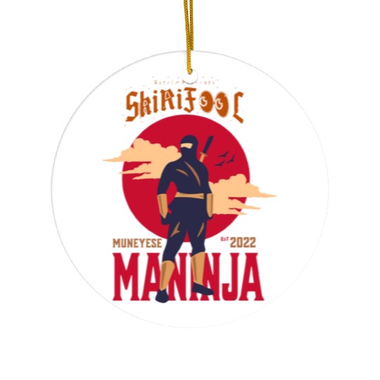 NInja Blue Red SkiriFooL Ceramic Ornaments