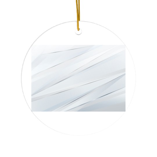 Luxury White Silver Stripes Ceramic Ornaments