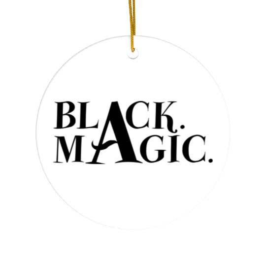 Black. Magic. Ceramic Ornaments
