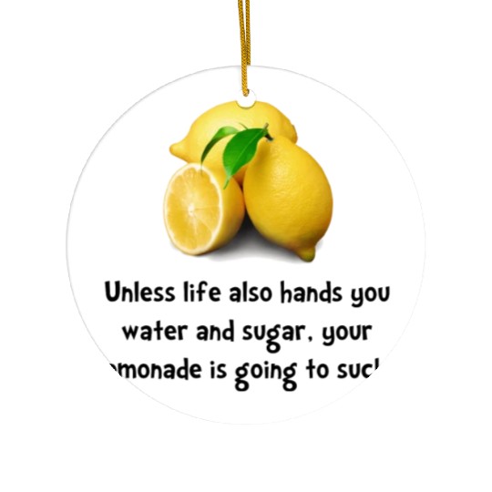Lemonade Suck Ceramic Ornaments