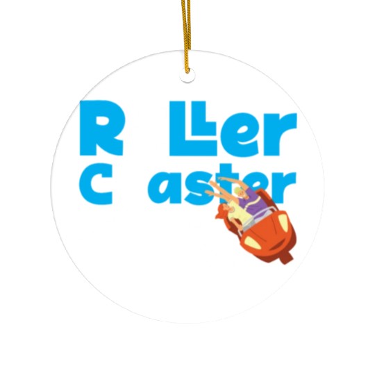 Roller Coaster Friends Besties Ceramic Ornaments