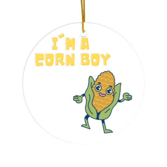 Corn Boy - Corntastic Design Corn Kid Ceramic Ornaments
