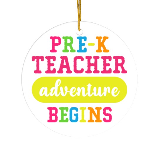 Pre K Teacher Adventure Begins Ceramic Ornaments