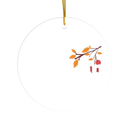 Autumn Tree Orange Fall Leaves The Season Ceramic Ornaments