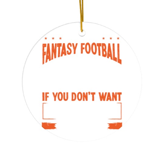 Fantasy Football Player Winner Team Trophy Ceramic Ornaments