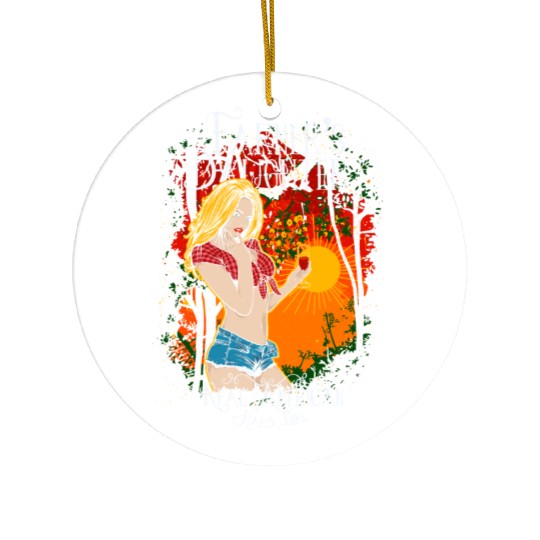 Farmer Daughter Ceramic Ornaments