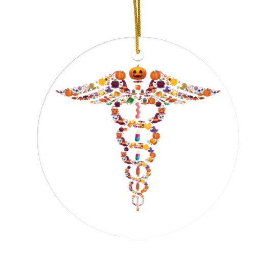 Halloween Medical Sign Ceramic Ornaments