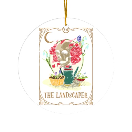 Landscaper Plants Tarot Card Occult Club Gothic Ceramic Ornaments