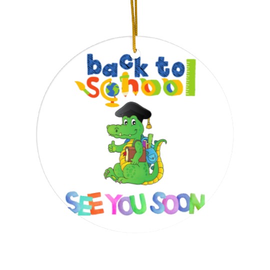 back to school Ceramic Ornaments