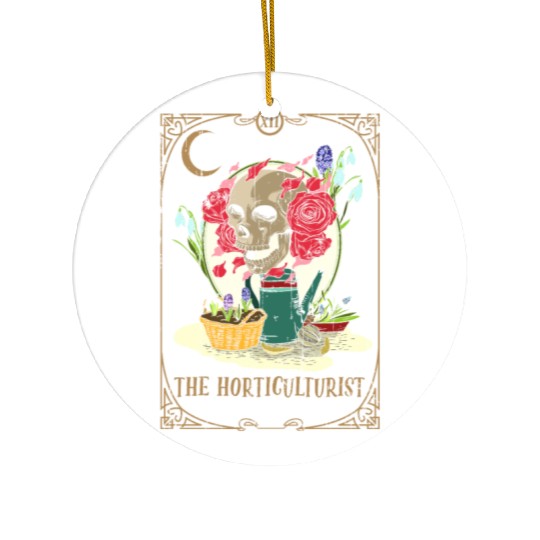 Horticulture Plants Tarot Card Occult Club Gothic Ceramic Ornaments