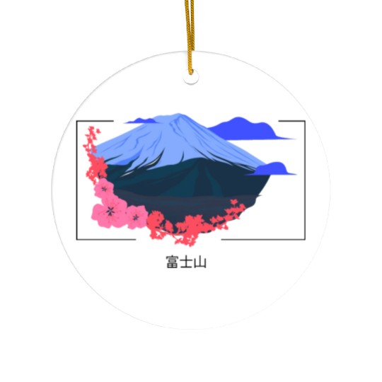 Mount Fuji Ceramic Ornaments
