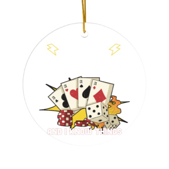 Poker Casino Poker Player Gambling Roulette Gift Ceramic Ornaments