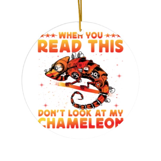 When you read this don't look at my Chameleon Ceramic Ornaments