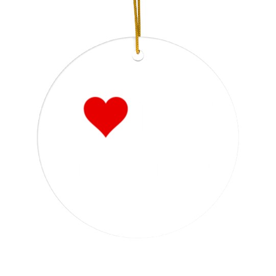 I Love My Girlfriend Ceramic Ornaments