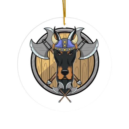Doberman I Valhalla I Viking Ceramic Ornaments