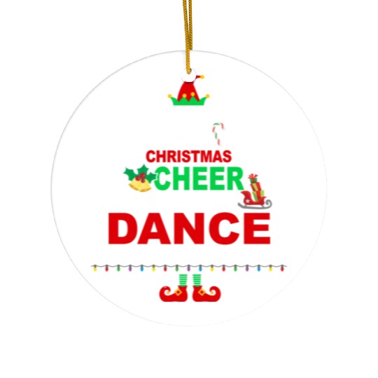 Dance Teacher Christmas Ceramic Ornaments Elf Cheer Ceramic Ornaments