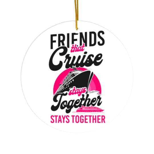 Cruise Ship Vacation Friends Ceramic Ornaments