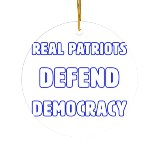 DEMOCRACY 3 Ceramic Ornaments