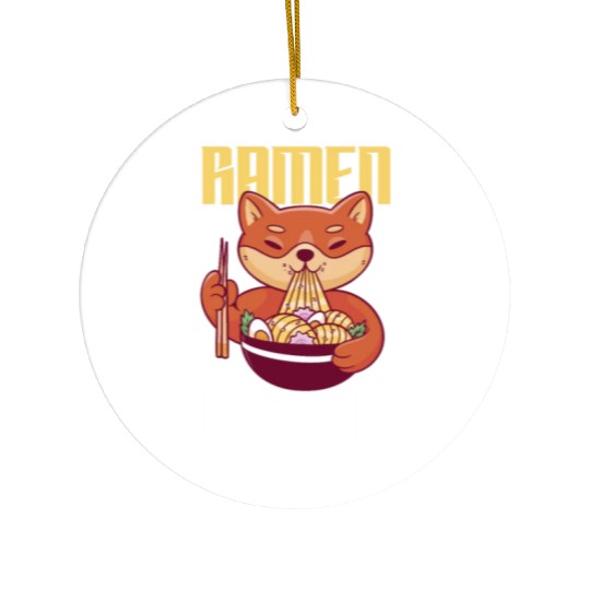 This Is My Ramen Eating Ceramic Ornaments Funny Ramen Gift