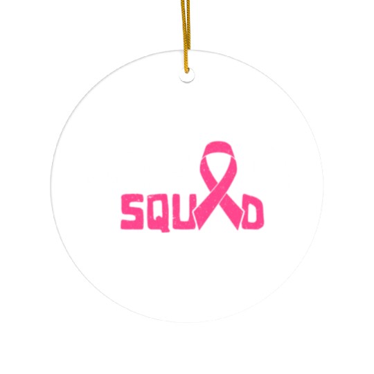 Support Squad - Beat Breast Cancer Ceramic Ornaments