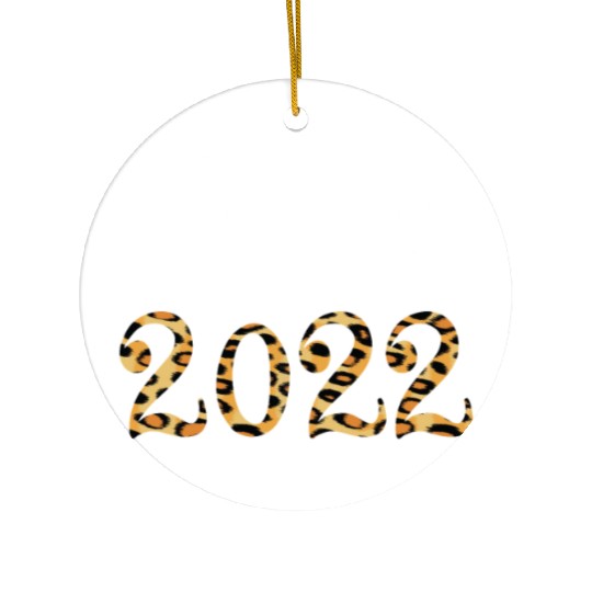 Senior Class Of 2022 Leopard Print Ceramic Ornaments