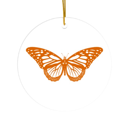 Monarch Butterfly Solo Knockout Ceramic Ornaments