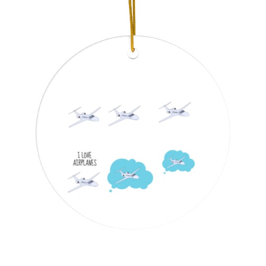 Funny Airplanes Lovers Ceramic Ornaments