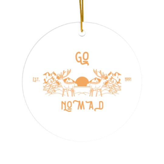 Go Nomad - The Nomad Lifestyle Ceramic Ornaments