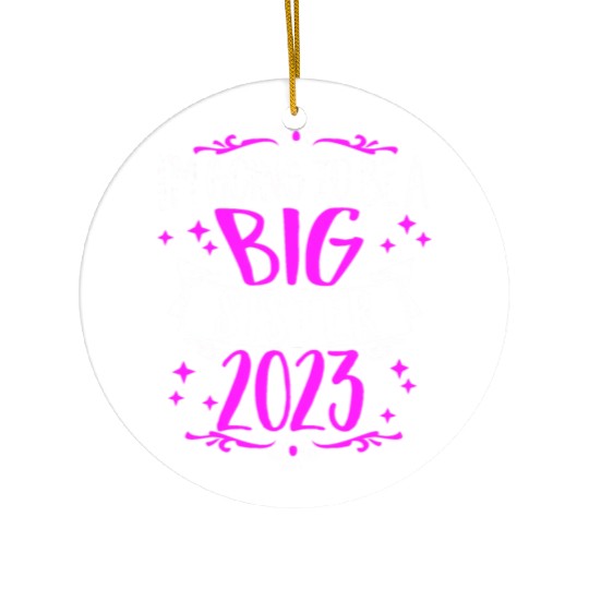 Going to be a Big Sister 2023 Pregnancy Big Sis Ceramic Ornaments