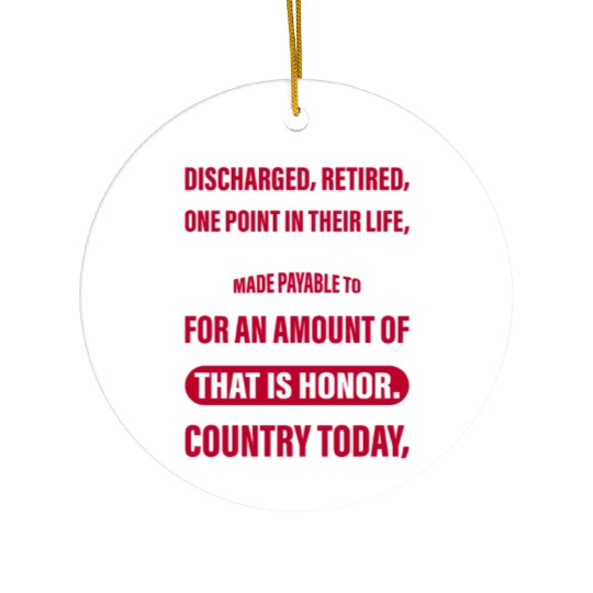 US Veteran Defination Veterans Day Patriotic Ameri Ceramic Ornaments