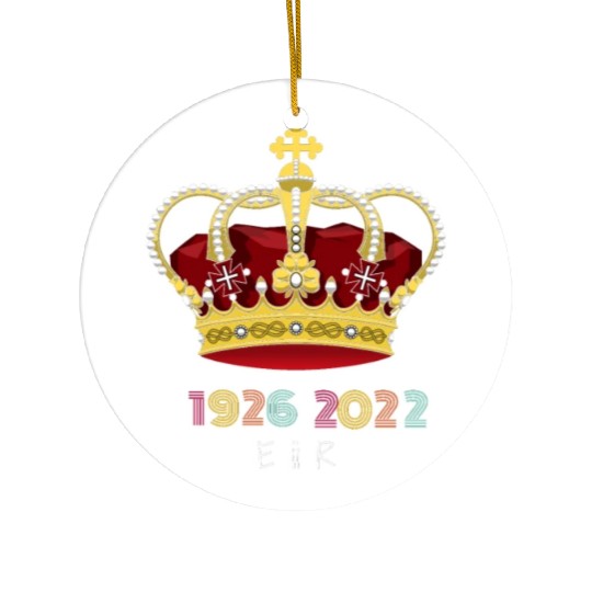 Queen Elizabeth II Royal Coat Emblem Monarch Crown Ceramic Ornaments
