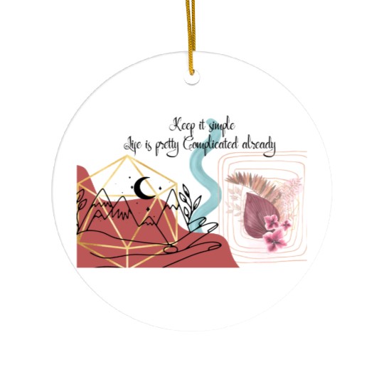 Keep it simple Ceramic Ornaments