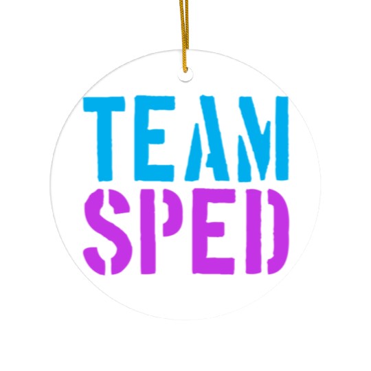 Special Education Teacher Team Sped Ceramic Ornaments