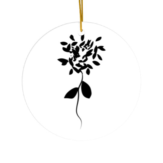 flower plant icon Ceramic Ornaments