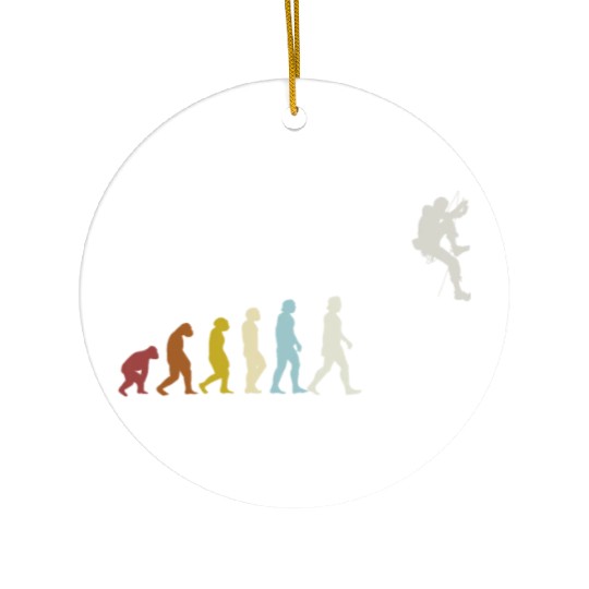 Climbing Evolution Mountaineering Bouldering Ceramic Ornaments